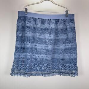 Ultra Pink Lace Skirt Size XL Boho Cottagecore Dainty